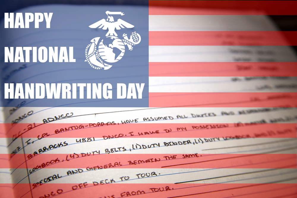 MCAS Cherry Point celebrates National Handwriting Day!