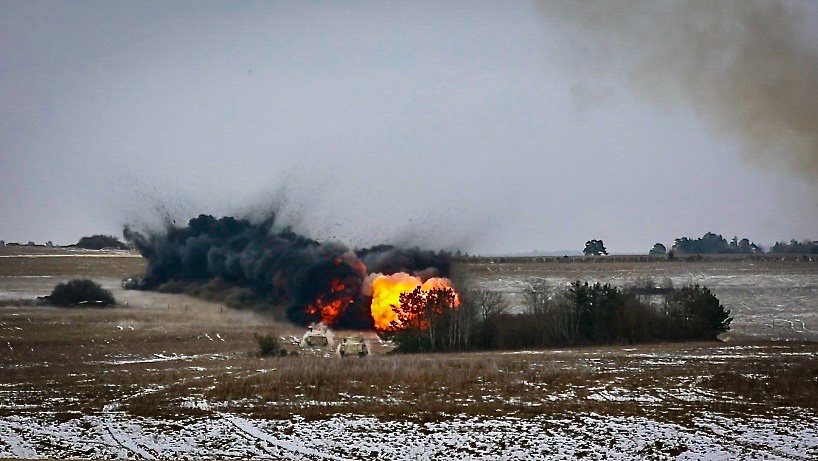 IRONHORSE Combat Engineers Closeout Combined Resolve with MICLIC Breach Training