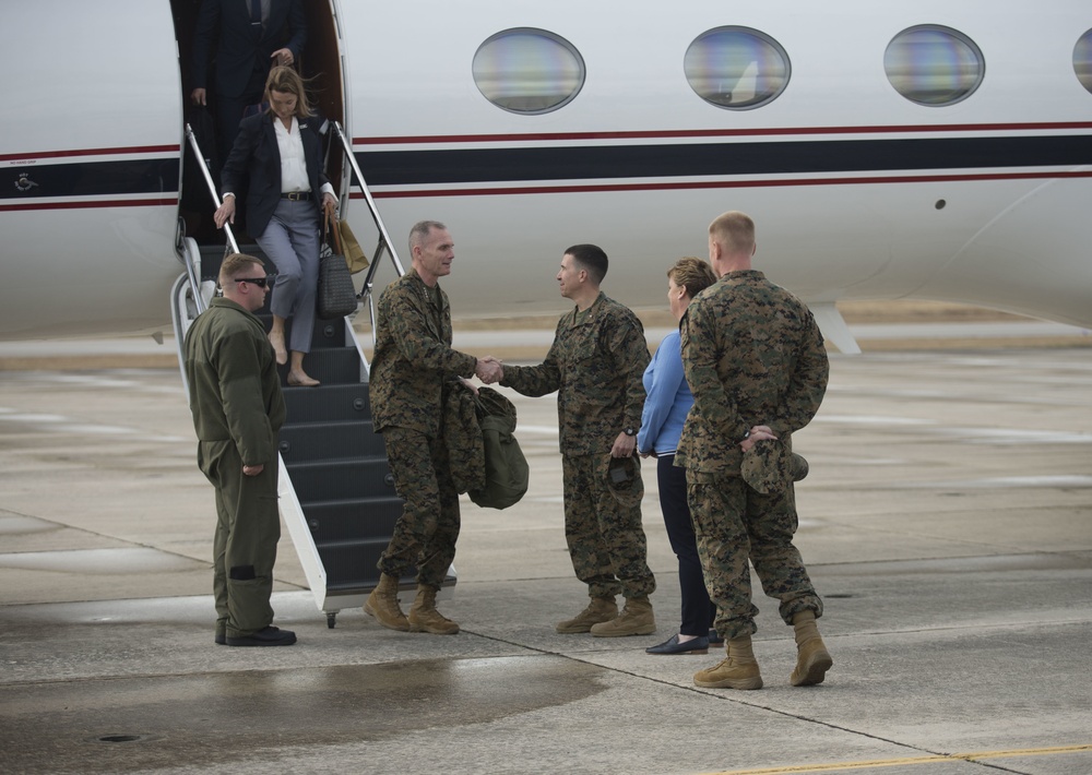 Assistant Commandant of the Marine Corps Visits Camp Lejuene