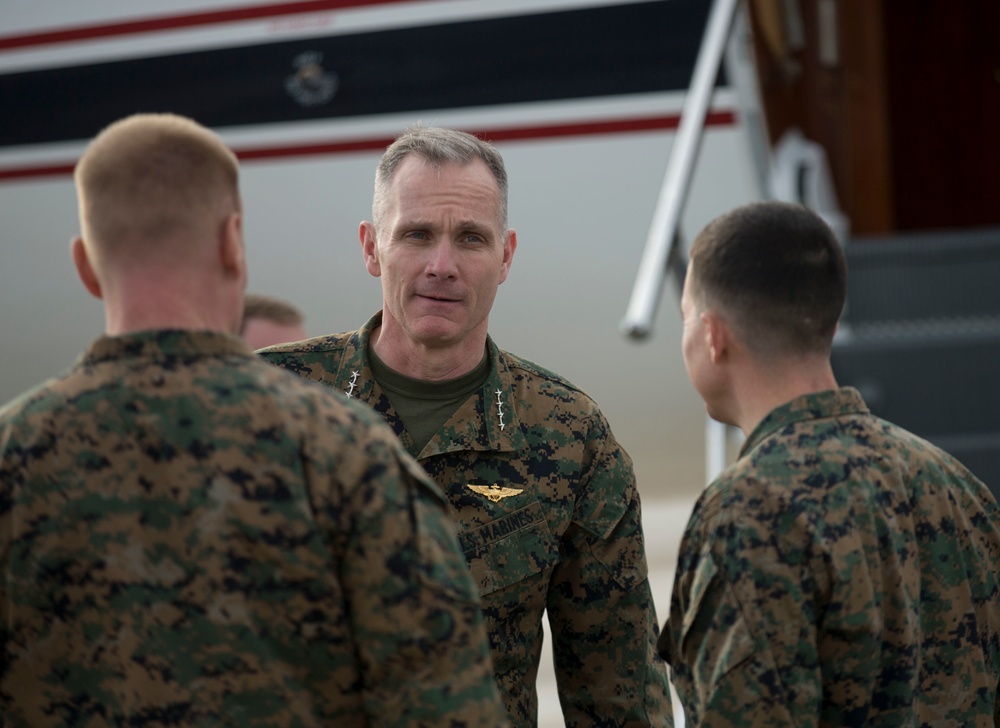 Assistant Commandant of the Marine Corps Visits Camp Lejuene