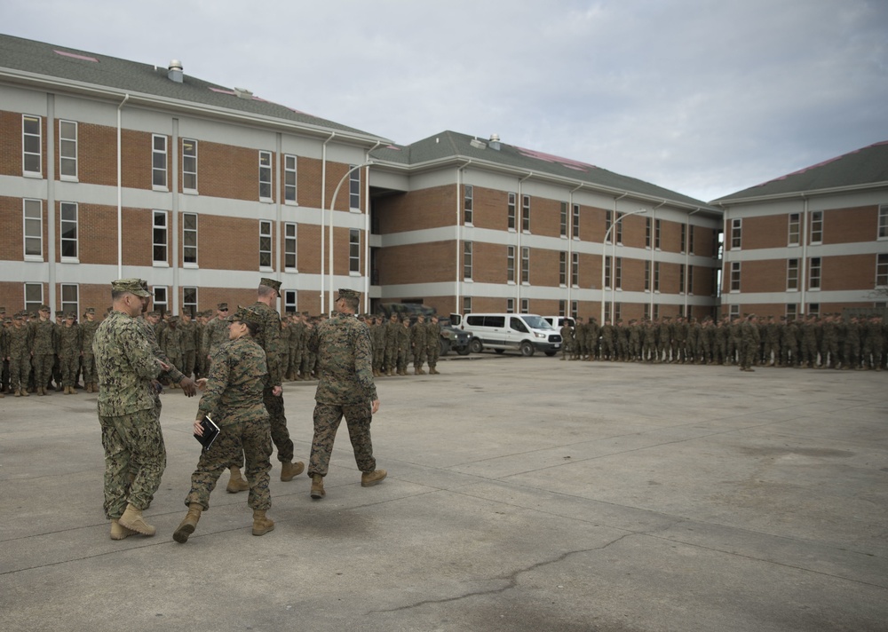 Assistant Commandant of the Marine Corps Visits Camp Lejuene