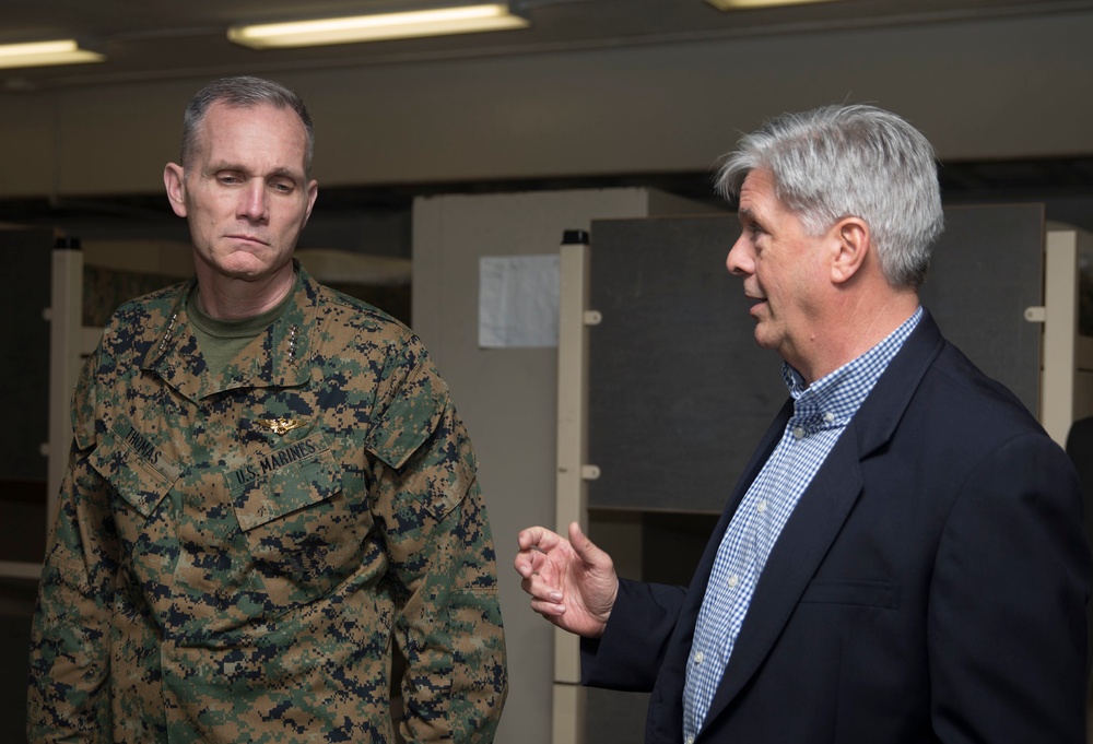 Assistant Commandant of the Marine Corps Visits Camp Lejuene