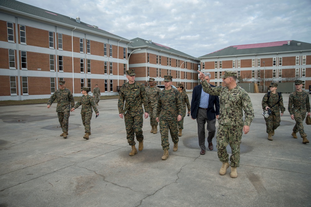 Assistant Commandant of the Marine Corps Visits Camp Lejuene