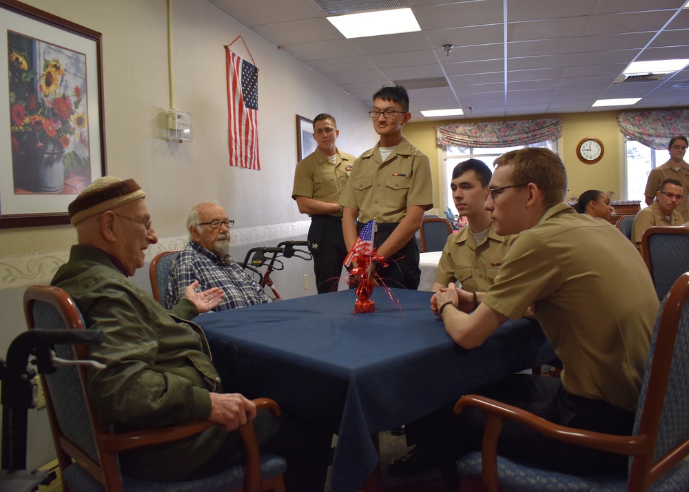 SUBASE New London Sailors Visit Veterans at Groton Regency Center