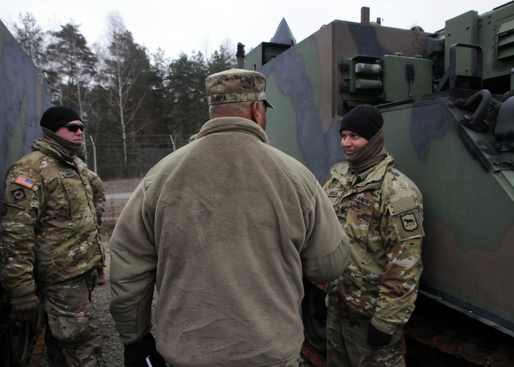 CSM Sampa Visits SDARNG’s 1-147 FA Soldiers