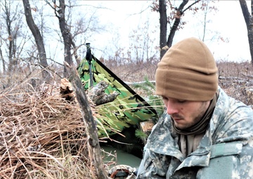 Improvised shelter building among important skills taught to Cold-Weather Operations Course students