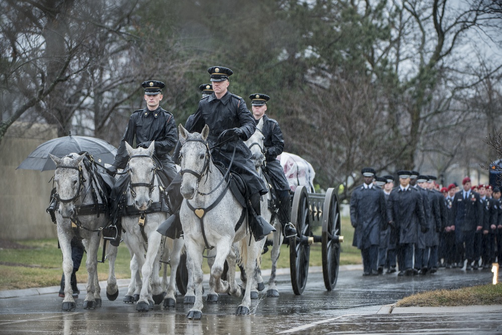 Military Funeral Honors with Funeral Escort for U.S. Air Force Staff Sgt. Dylan J. Elchin