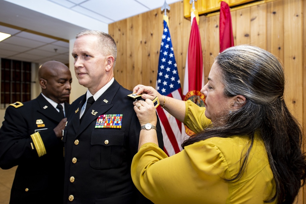 Florida National Guard's Staf Judge Advocate, Edward O'Sheehan promotes to O6
