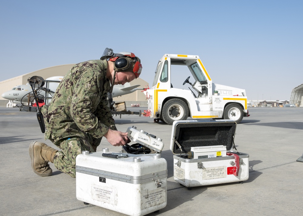 VP-46 crew maintains aircraft