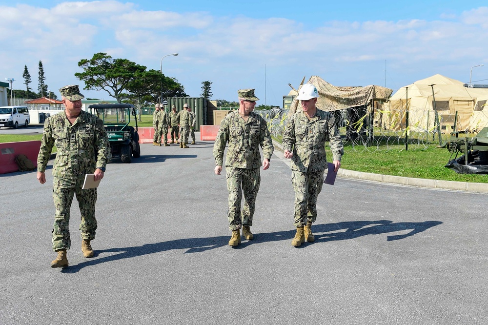 NCG-1 Commodore Visits NMCB-3 in Japan