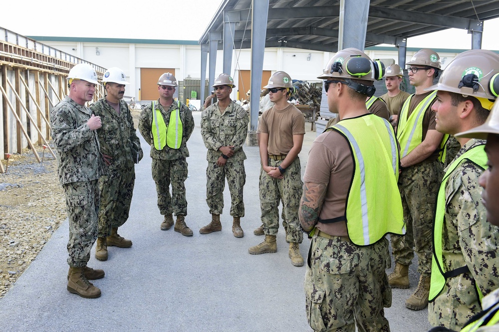 NCG-1 Commodore Visits NMCB-3 in Japan