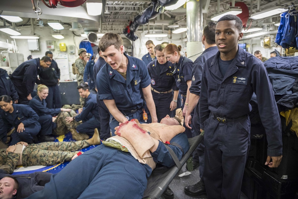 DVIDS - Images - USS Wasp conducts medical mass casualty drill [Image 7 ...