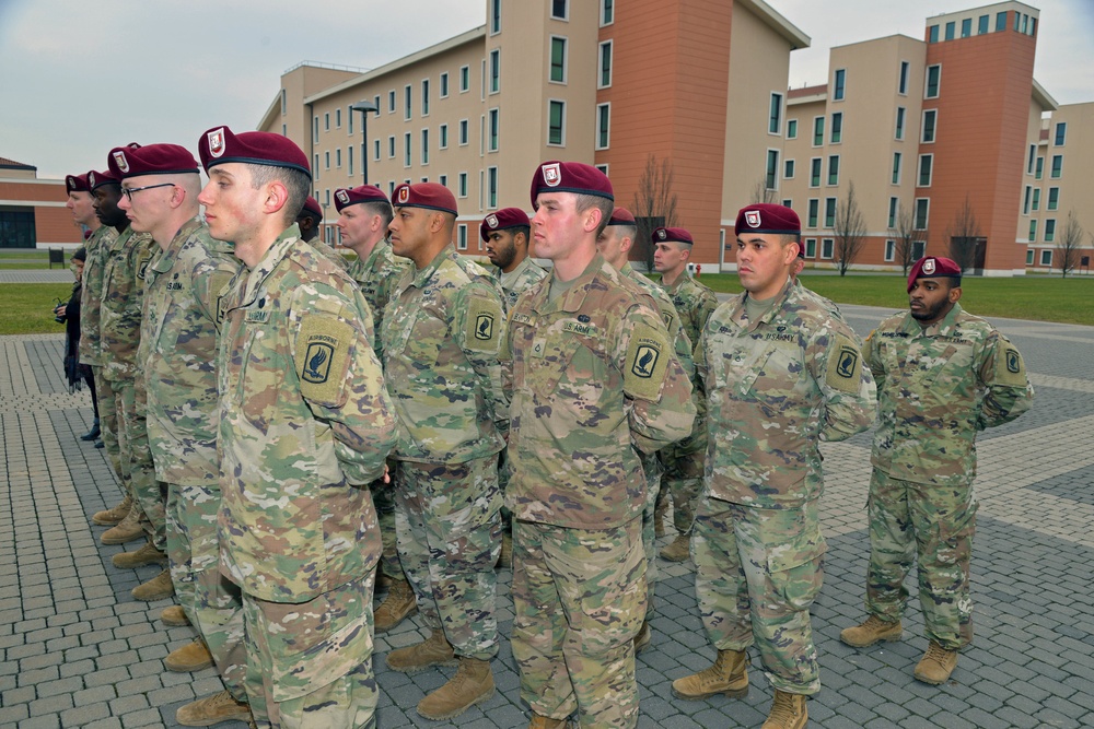 Change of Command Ceremony, Vicenza, Italy, January 17, 2019.