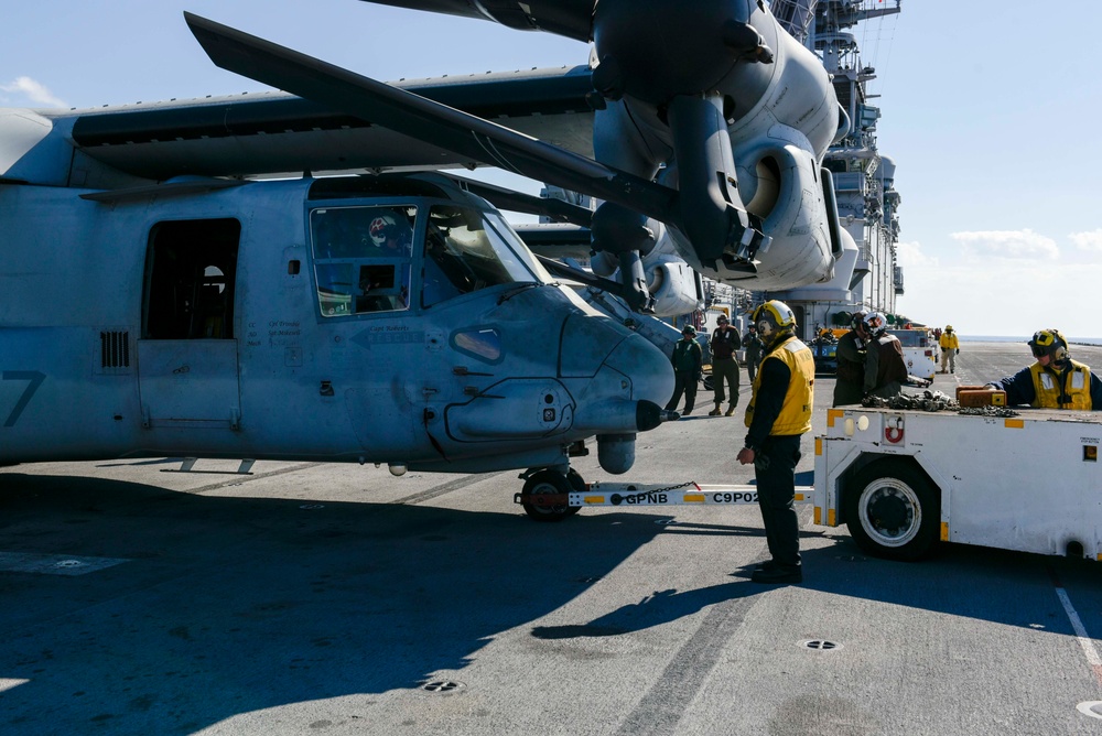 USS WASP (LHD 1) OPERATIONS AT SEA