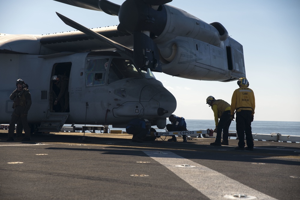 USS WASP (LHD 1) OPERATIONS AT SEA