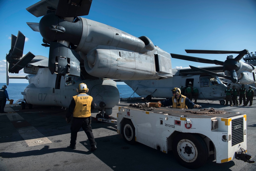 USS WASP (LHD 1) OPERATIONS AT SEA