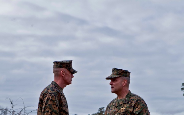 Lt. Gen. Rocco Visits Camp Johnson