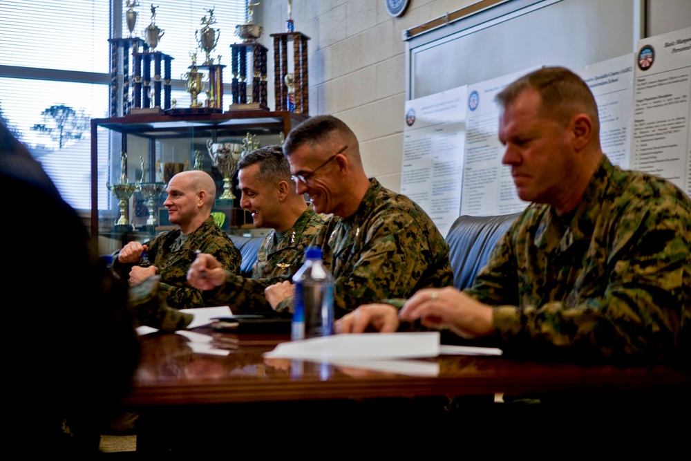 Lt. Gen. Rocco Visits Camp Johnson
