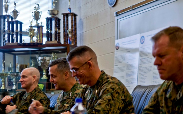 Lt. Gen. Rocco Visits Camp Johnson