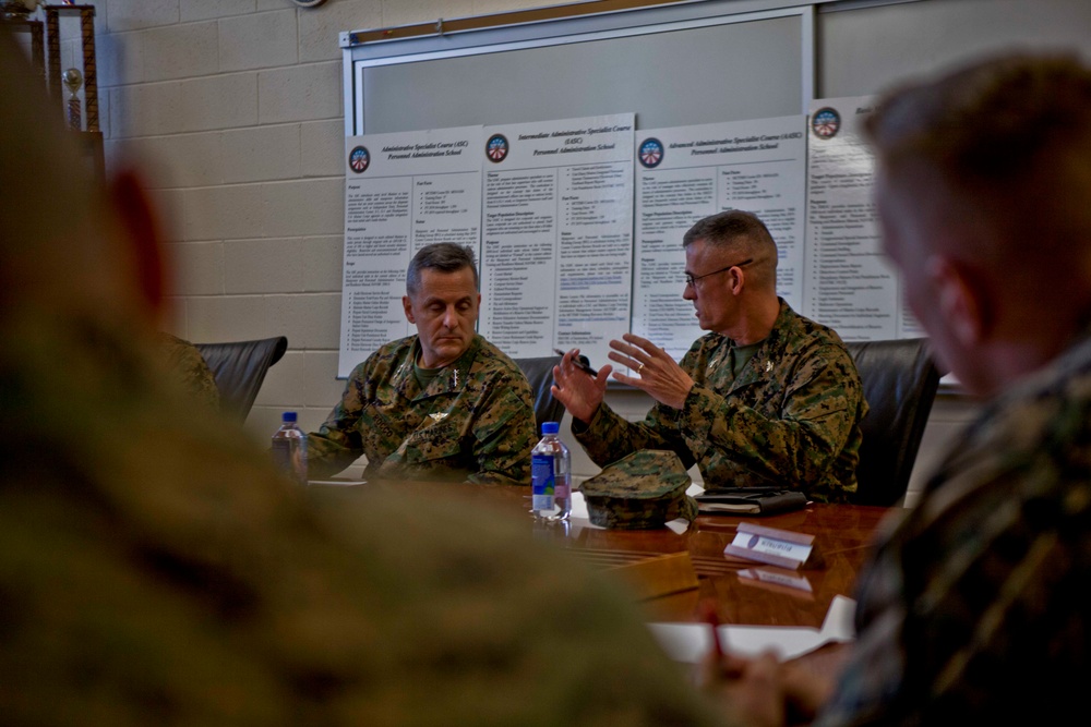 Lt. Gen. Rocco Visits Camp Johnson