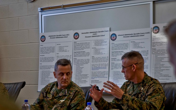 Lt. Gen. Rocco Visits Camp Johnson