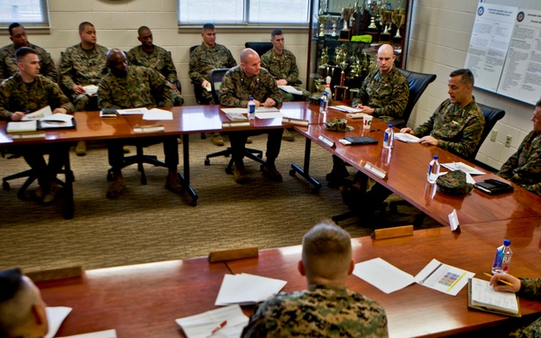 Lt. Gen. Rocco Visits Camp Johnson