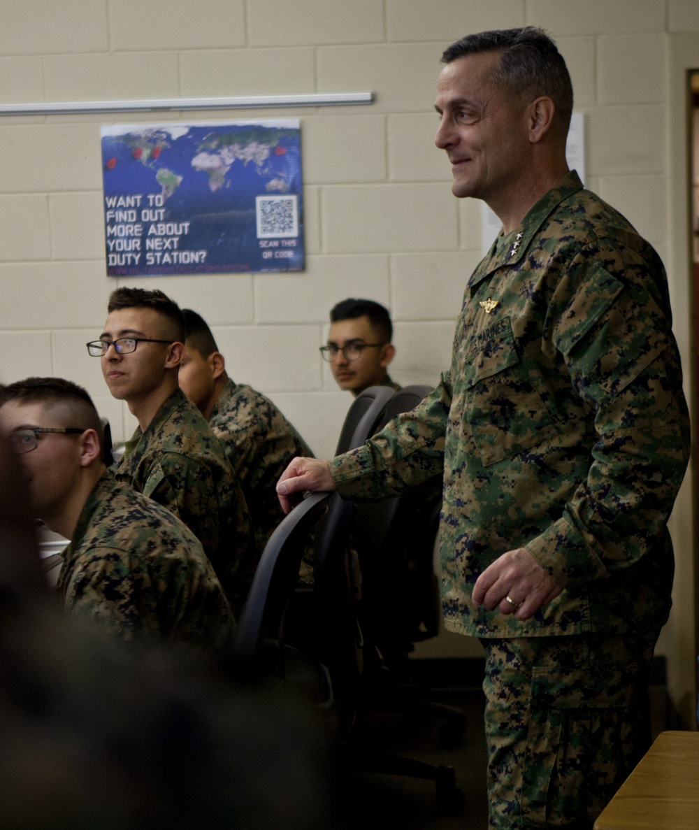 Lt. Gen. Rocco Visits Camp Johnson