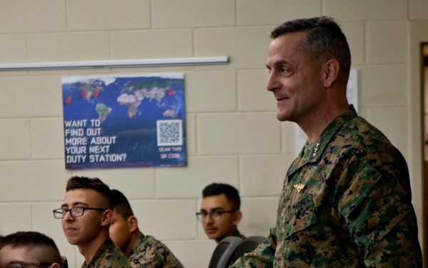 Lt. Gen. Rocco Visits Camp Johnson