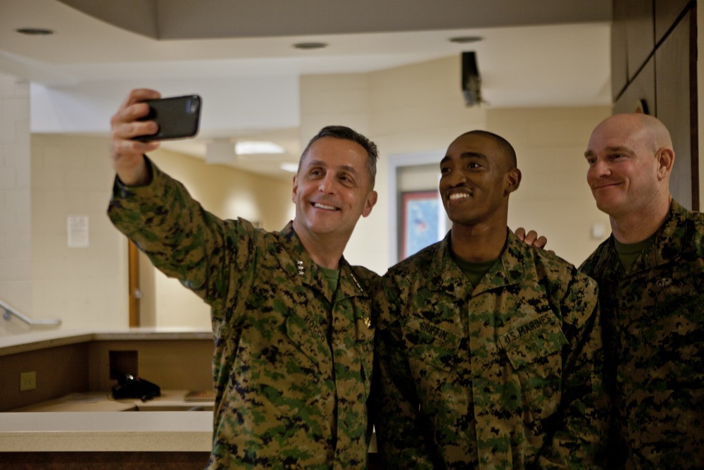 Lt. Gen. Rocco Visits Camp Johnson