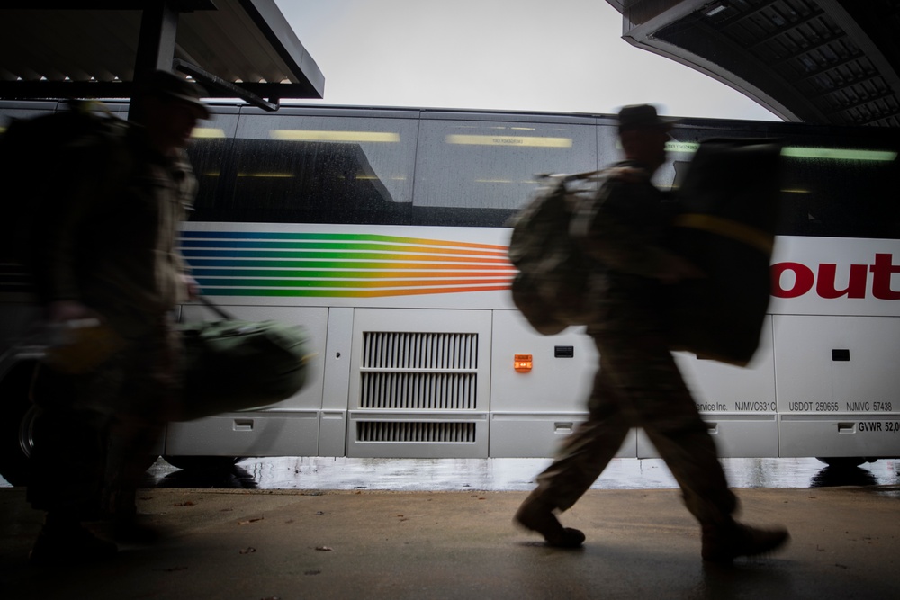 1-102nd Cavalry Regiment heads out for pre-deployment training