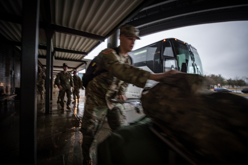 1-102nd Cavalry Regiment heads out for pre-deployment training