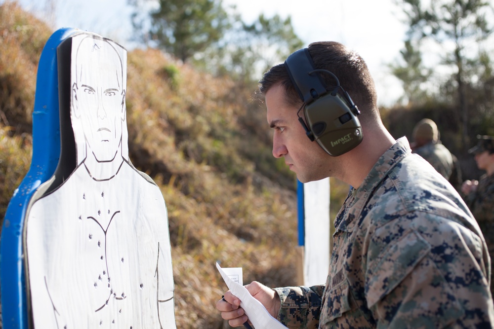 MARFORRES Marines participate in the Combat Pistol Program