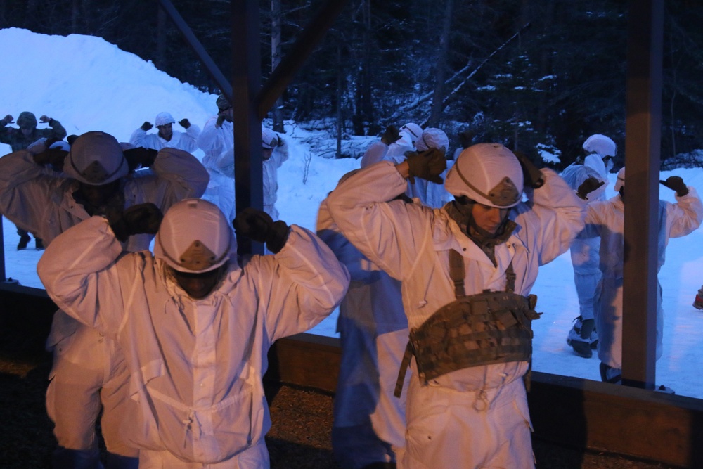 Spartans conduct night airborne operations