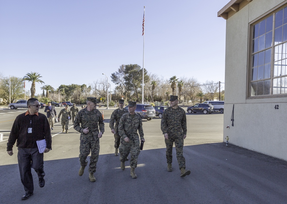 Major General Coglianese visits MCLB Barstow