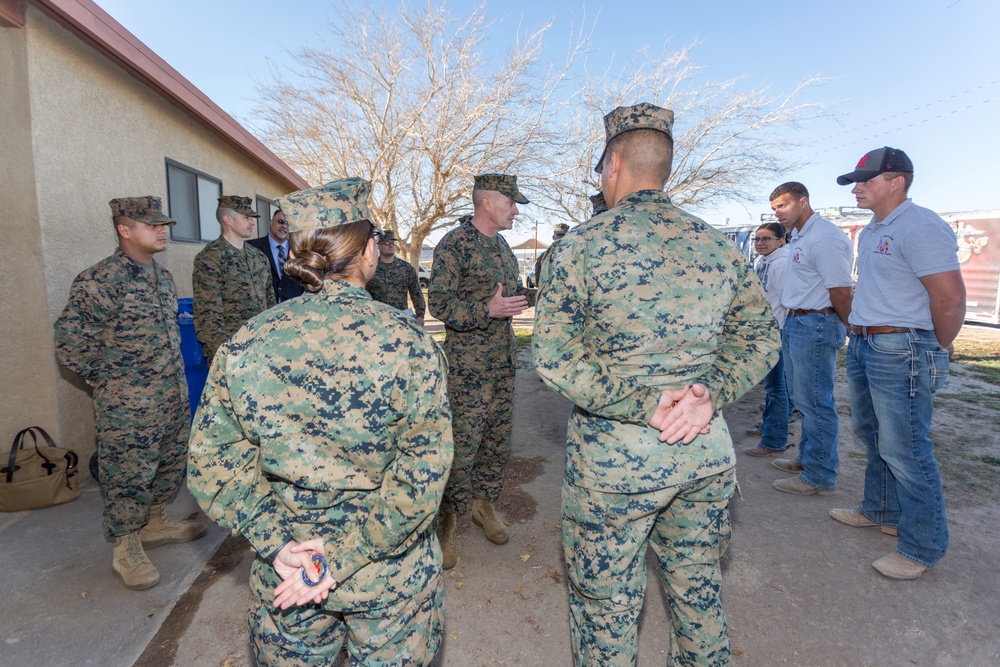 Major General Coglianese visits MCLB Barstow