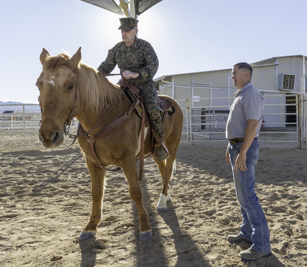 Major General Coglianese visits MCLB Barstow