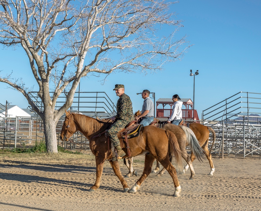 Major General Coglianese visits MCLB Barstow