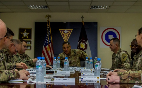 USARCENT Commander visits with Soldiers in Qatar