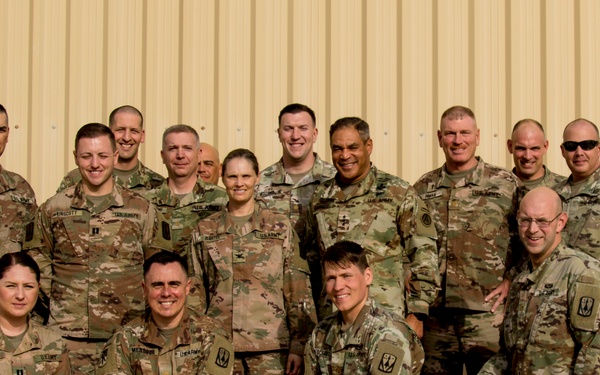 USARCENT Commander visits with Soldiers in Qatar