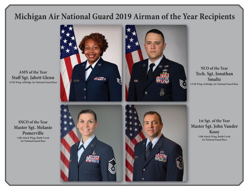 Michigan Air National Guard announces Outstanding Airmen of the Year for 2019