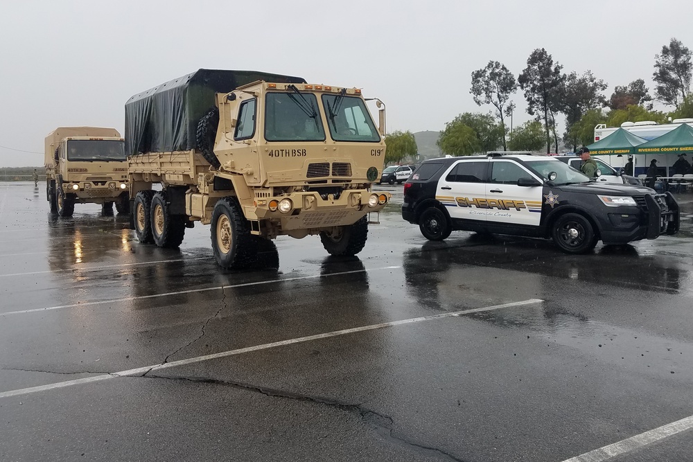 79th IBCT supports Riverside County storm response