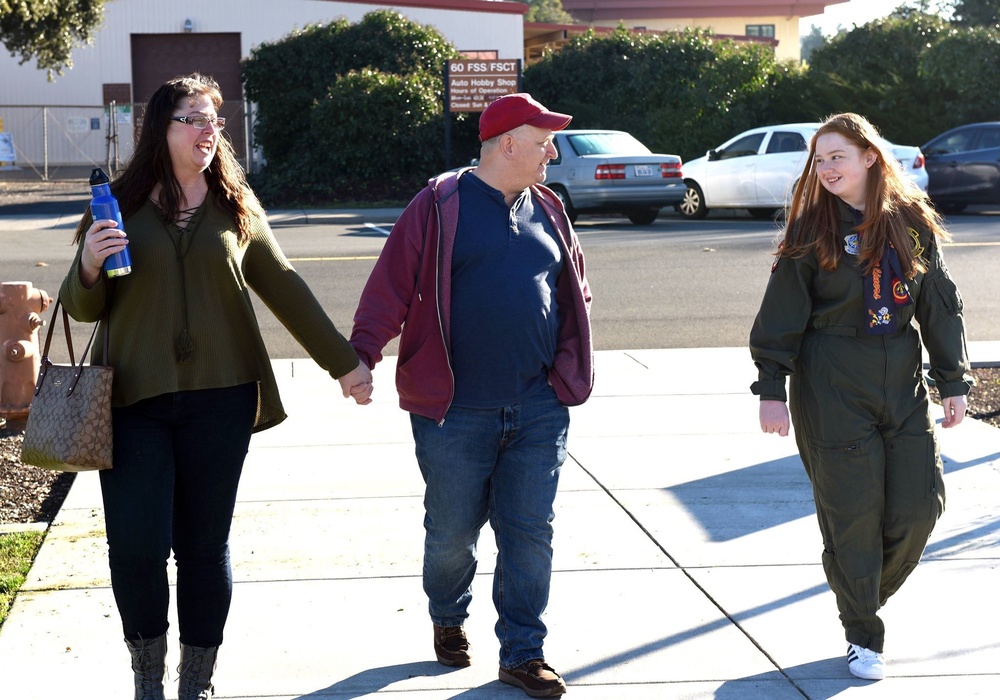 Travis AFB gives DGMC stroke patient a taste of Air Force culture