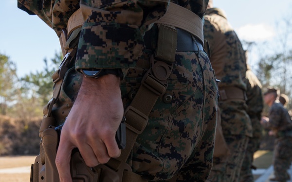 MARFORRES Marines participate in the Combat Pistol Program