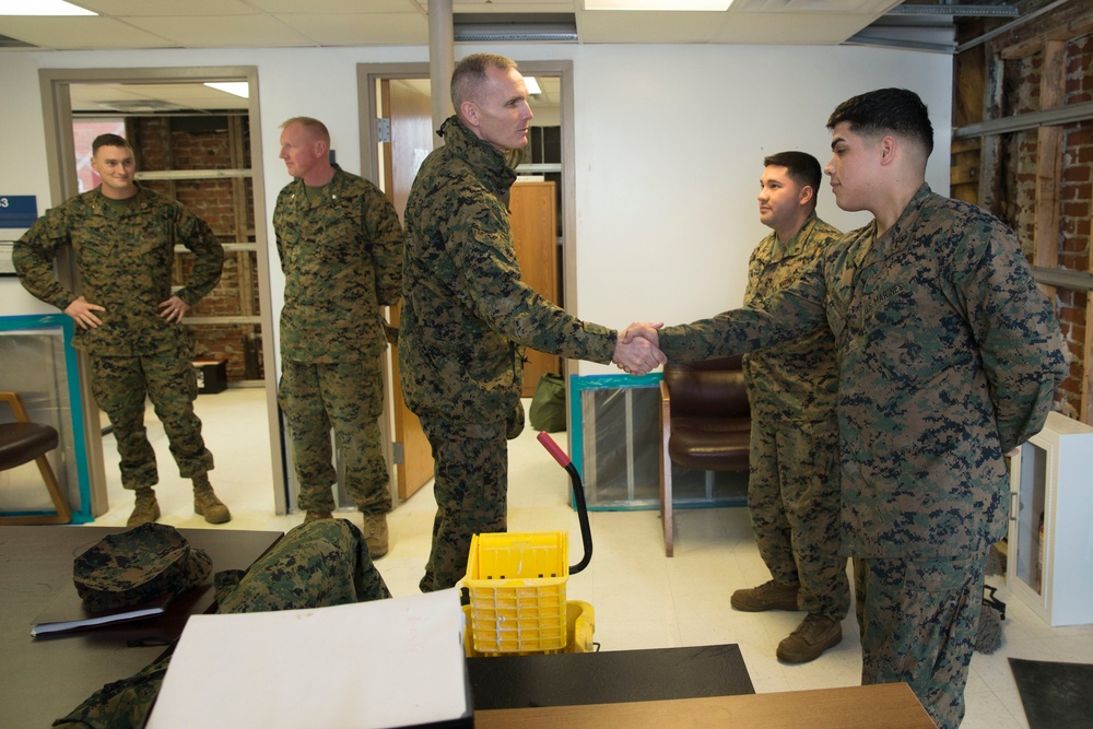 Assistant Commandant of the Marine Corps Visits Camp Lejeune
