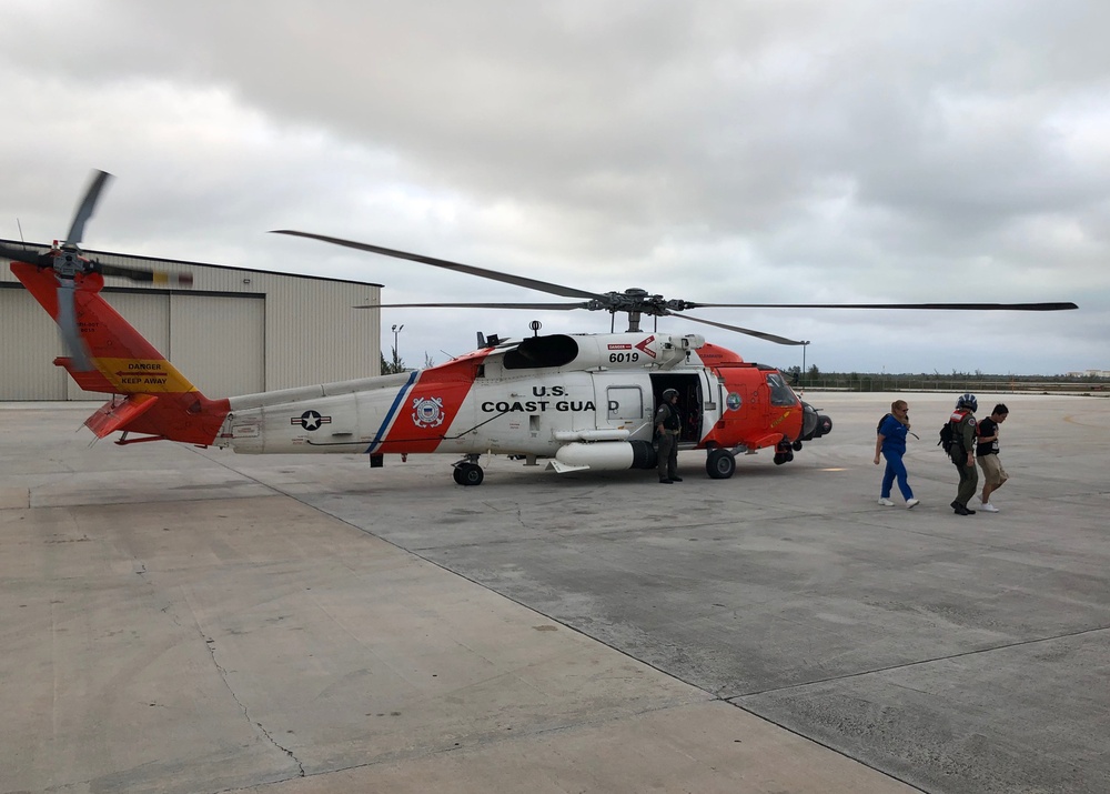 Coast Guard medevacs man 219 miles south of Nassau, Bahamas