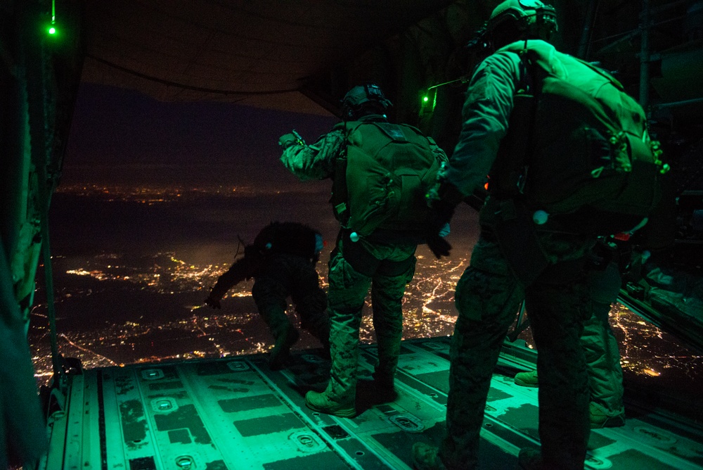 3rd Recon Bn's Yokota Parachute Operation