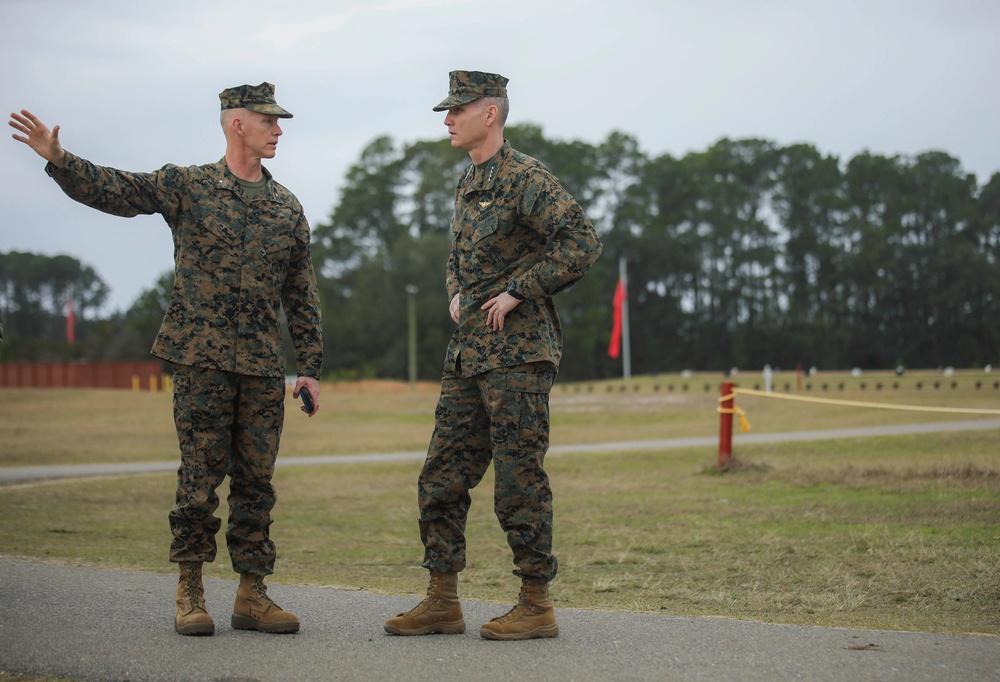 Assistant Commandant of the Marine Corps Visits Parris Island