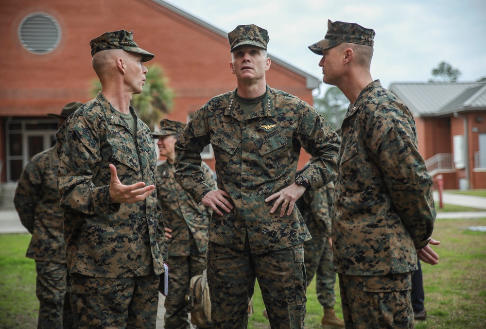 Assistant Commandant of the Marine Corps Visits Parris Island