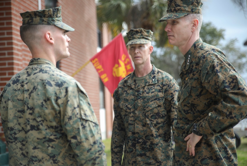 Assistant Commandant of the Marine Corps Visits Parris Island