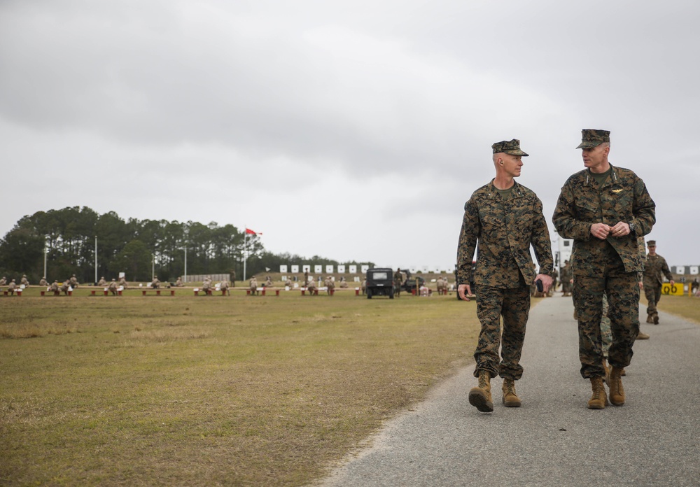 Assistant Commandant of the Marine Corps Visits Parris Island